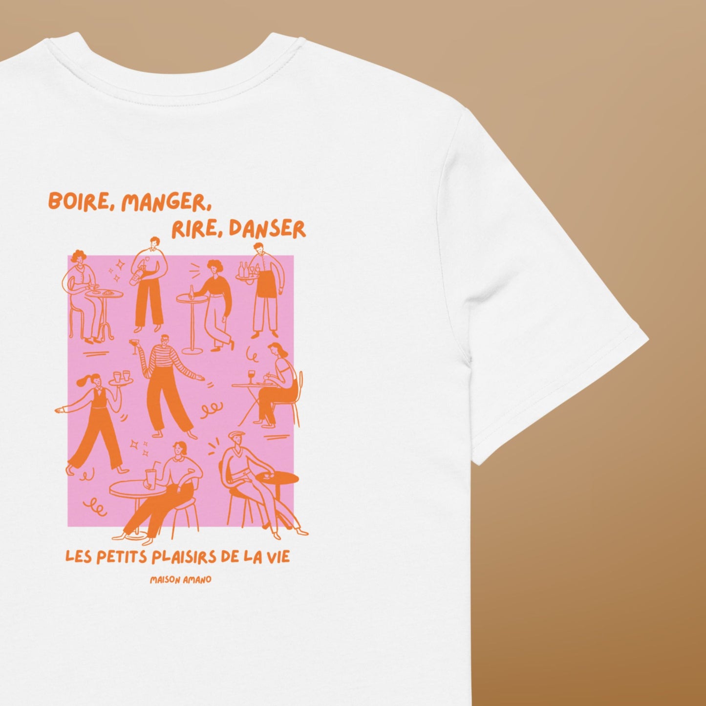 T-shirt "Boire, Manger, Rire, Danser"