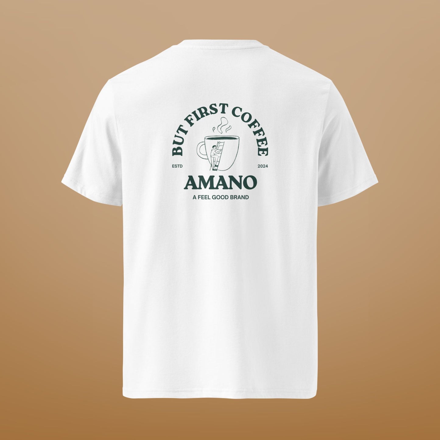T-shirt "But First Coffee" en coton bio
