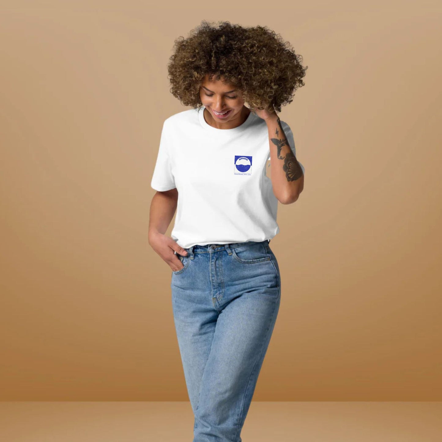 T-shirt Imprimé Arty Blue Femme