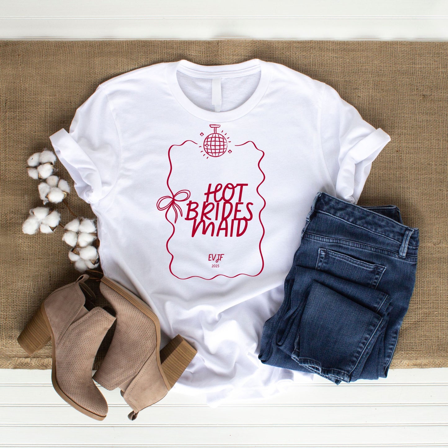Tee shirt EVJF - Hot Bridesmaid
