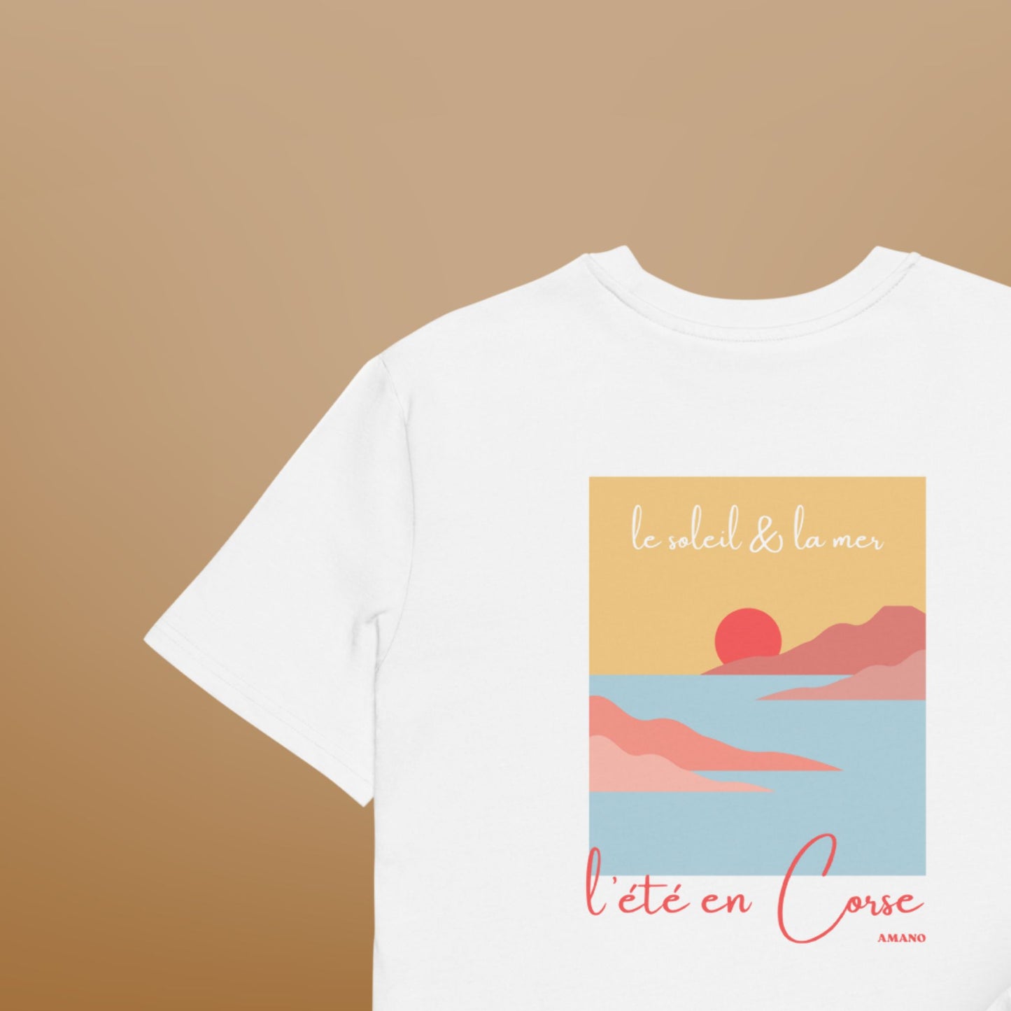 T-shirt L'été en Corse - Unisexe 100% Coton Bio