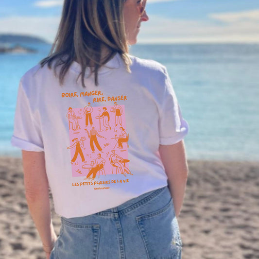 T-shirt "Boire, Manger, Rire, Danser"