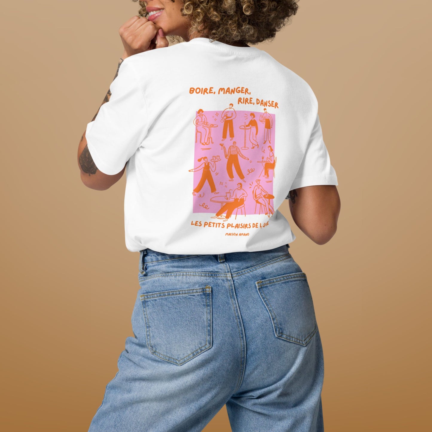 T-shirt "Boire, Manger, Rire, Danser"