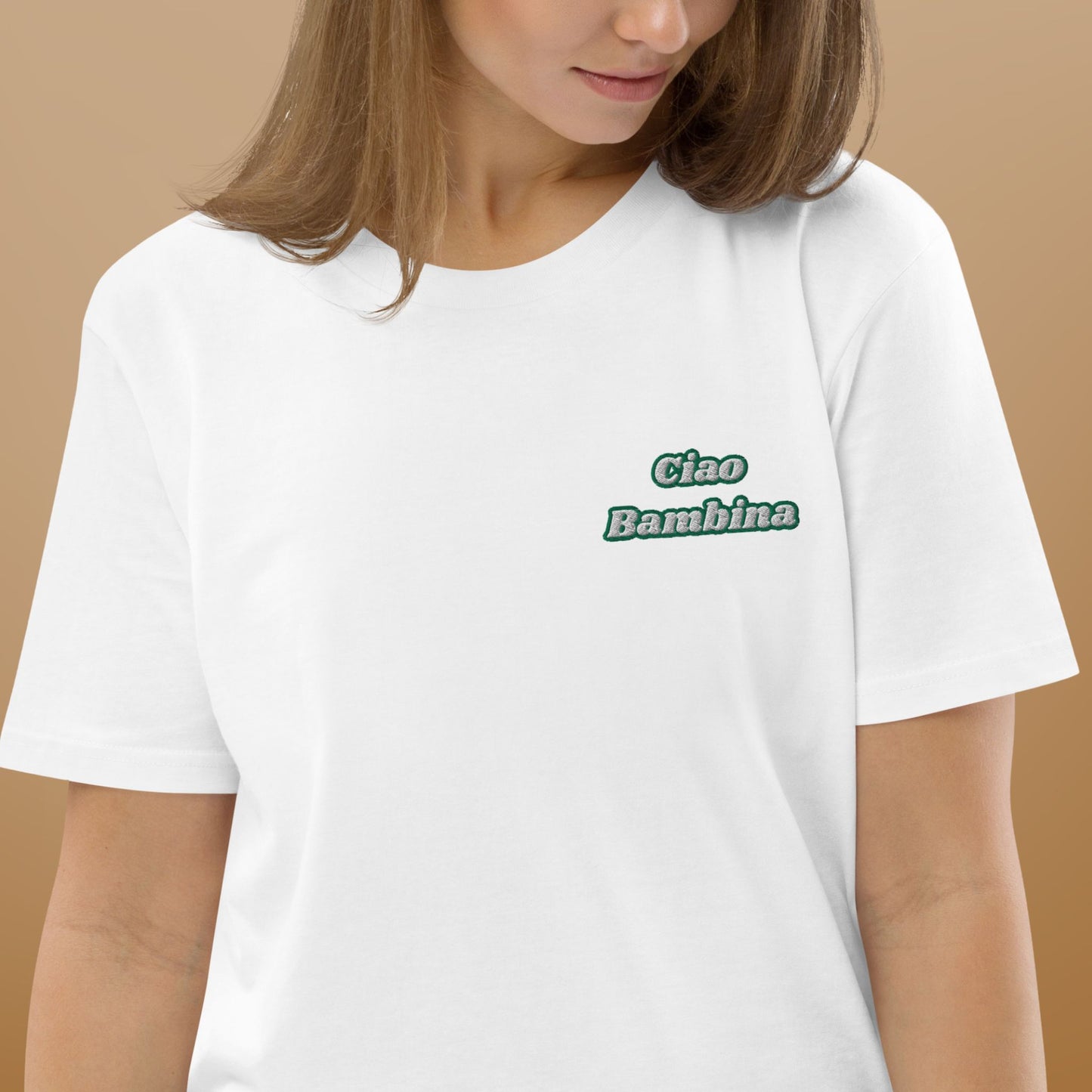 T-shirt Brodé Ciao Bambina Femme