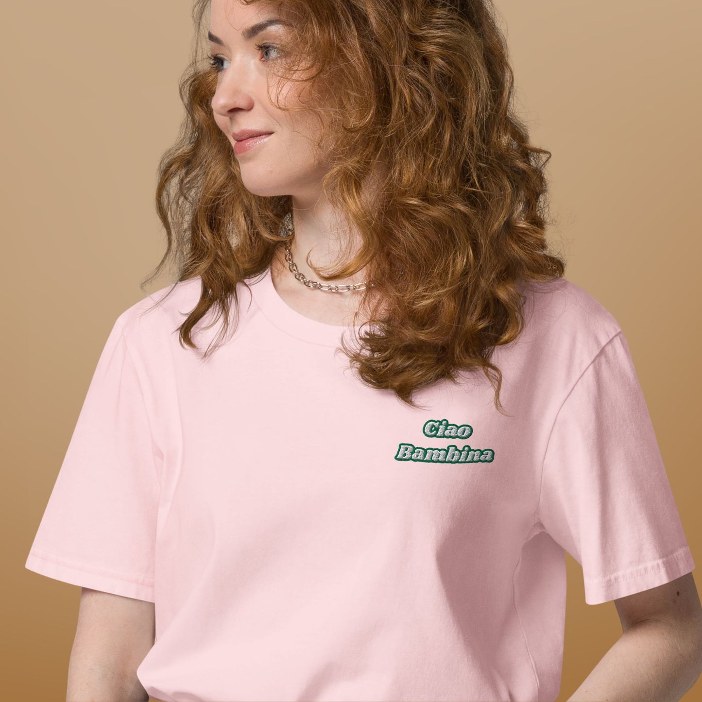 T-shirt Brodé Ciao Bambina Femme