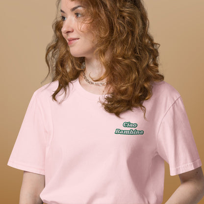 T-shirt Brodé Ciao Bambina Femme