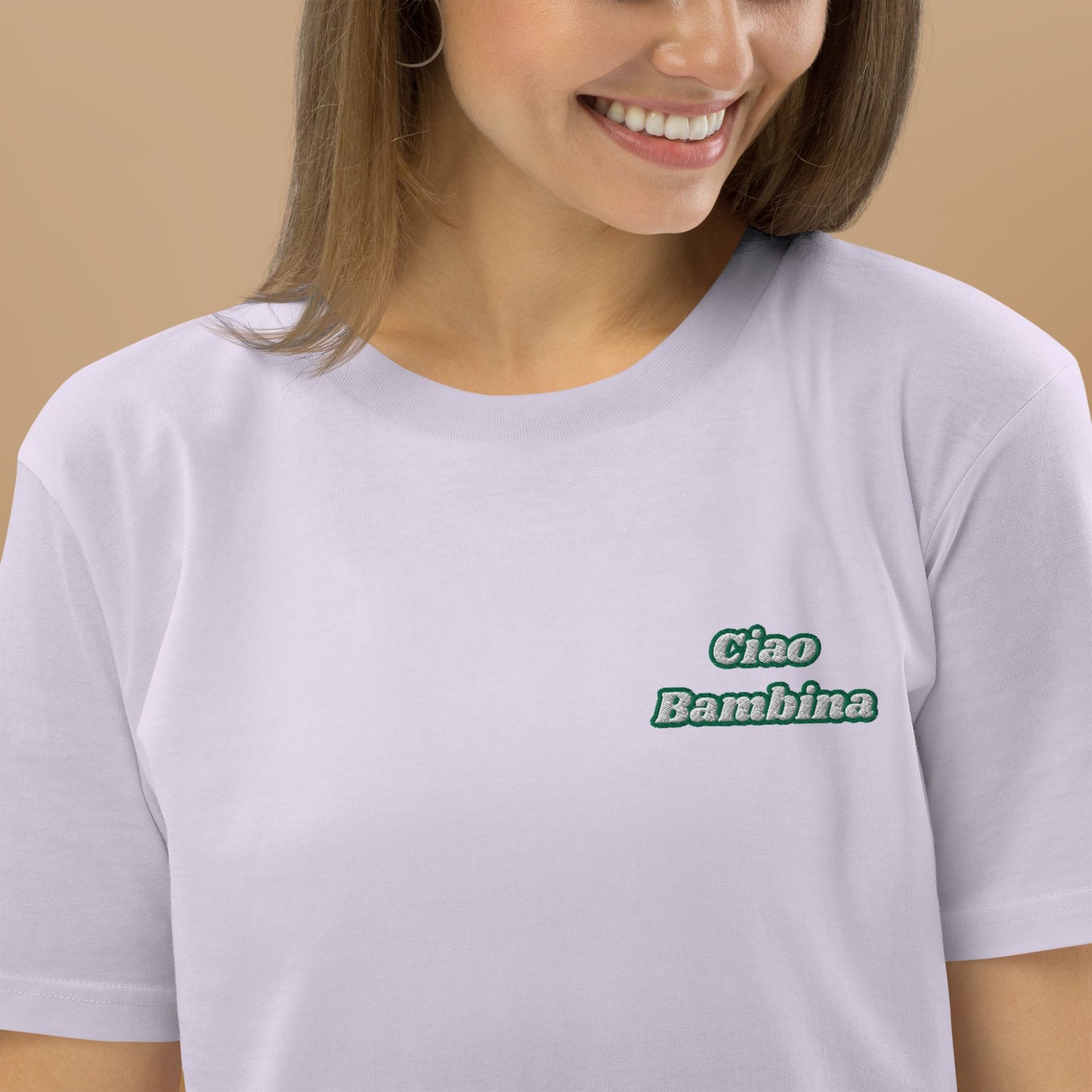 T-shirt Brodé Ciao Bambina Femme