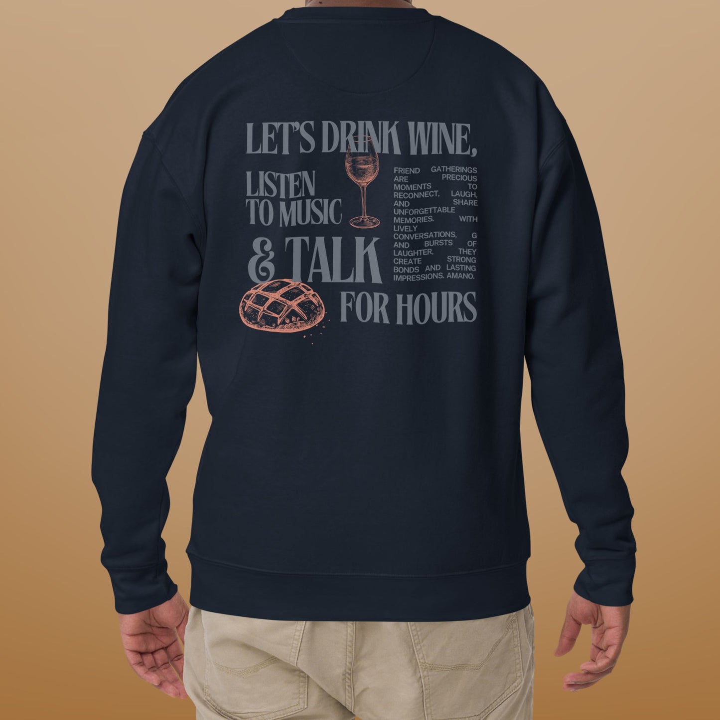 Pull "Drink wine, Listen to music & Talk for hours"