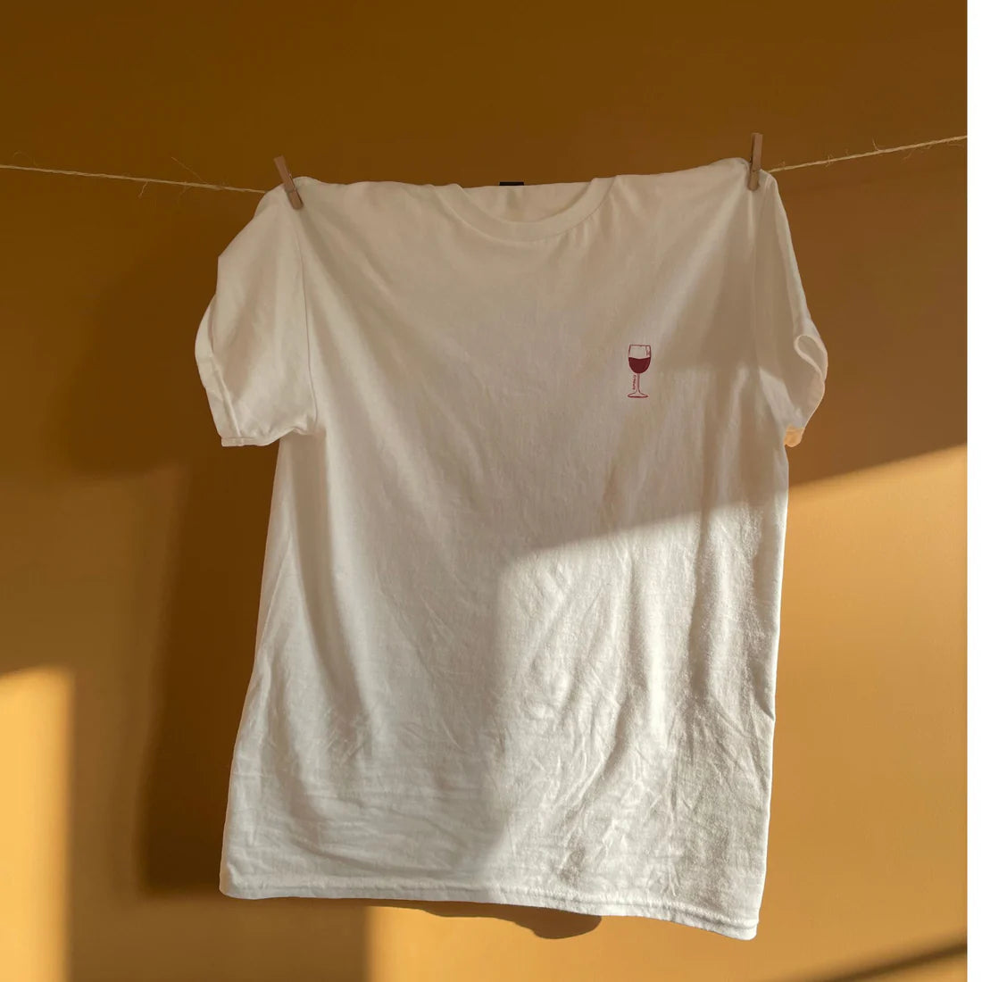 T-shirt Imprimé Glass of Wine Femme