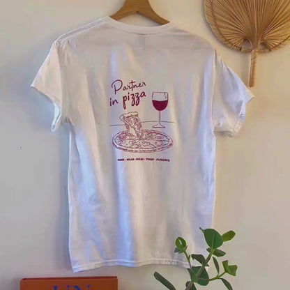 T-shirt Partner in Pizza Femme