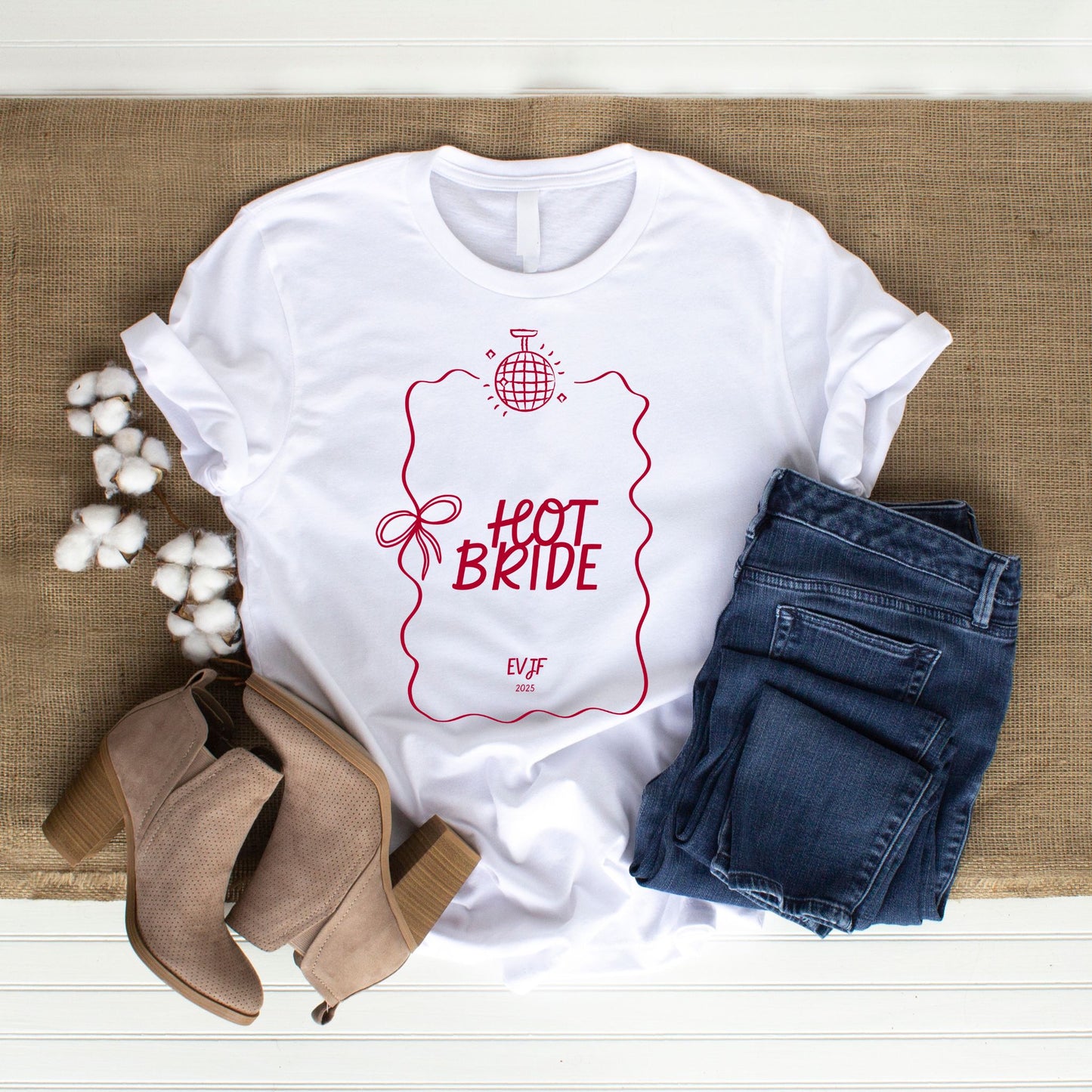 T-shirt EVJF - Hot Bride