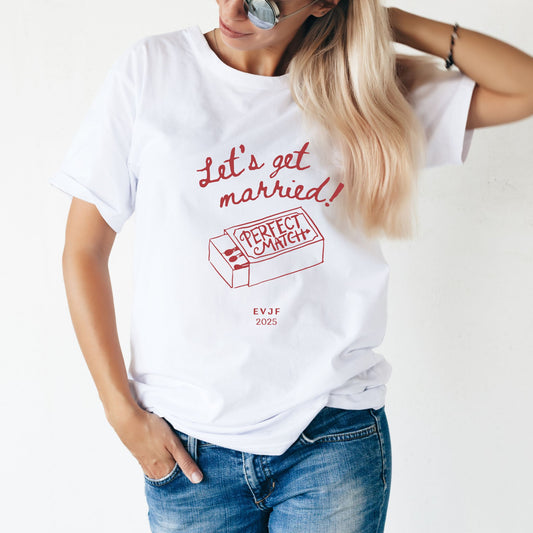 Tee shirt EVJF - Let's get married 🔥
