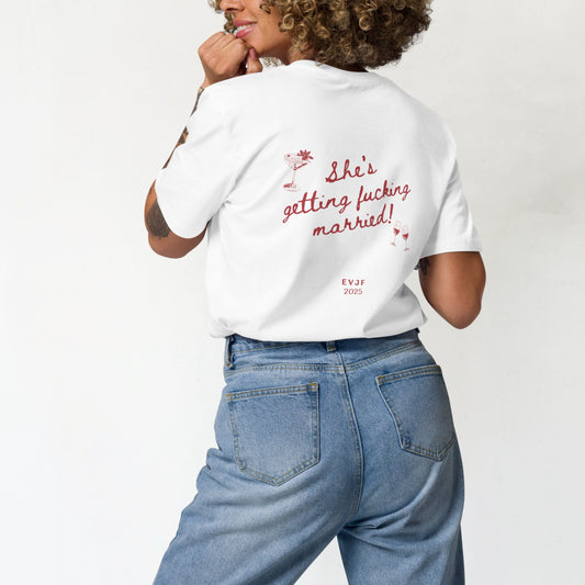 T-shirt EVJF - She's getting fucking married
