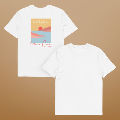 T-shirt L'été en Corse - Unisexe 100% Coton Bio